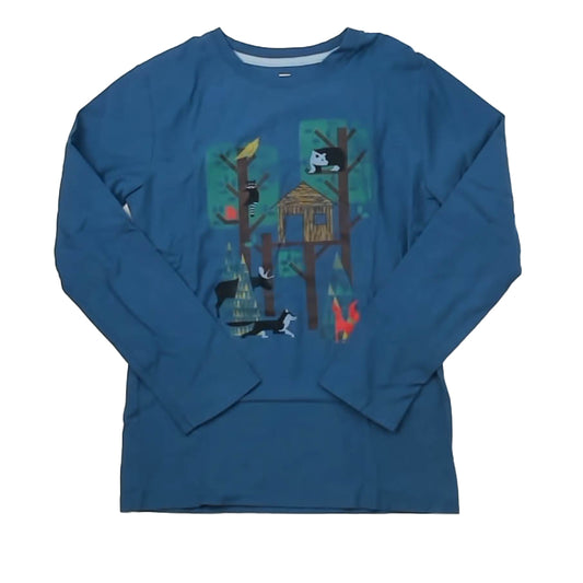 Tea Collection Boys Blue Forest Long Sleeve T-Shirt Size: 12 Years Blue Forest