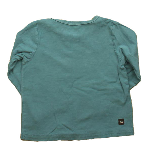 Tea Boys Blue Fox Long Sleeve T-Shirt Size: 12-18 Months Blue Fox