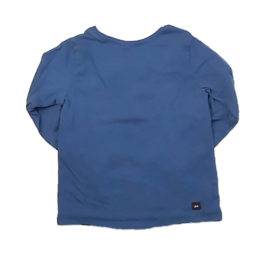 Tea Collection Girls Blue Fox Long Sleeve T-Shirt Size: 4T Blue Fox