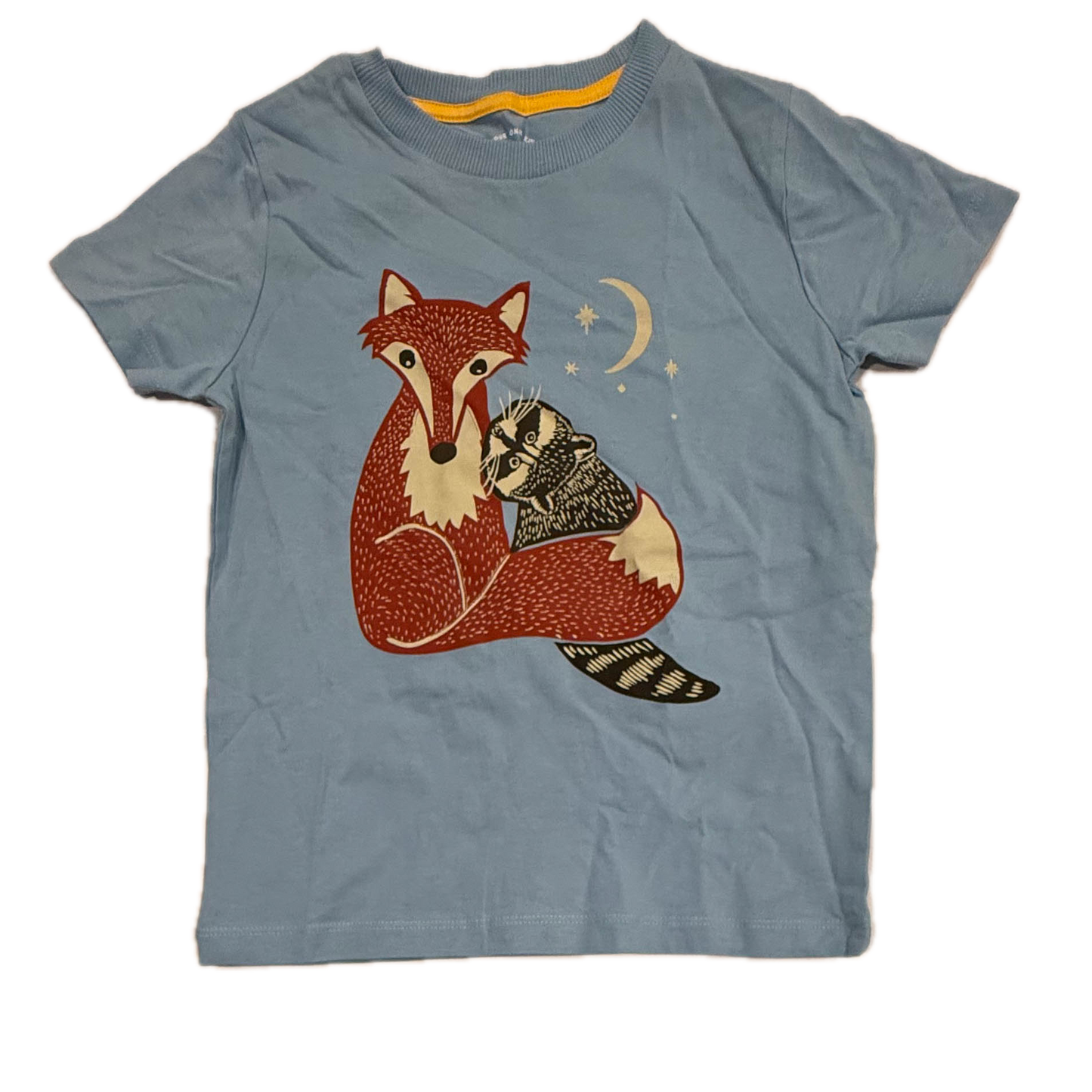 Mightly Boys Blue Fox T-Shirt Size: 6-14 Years Blue Fox