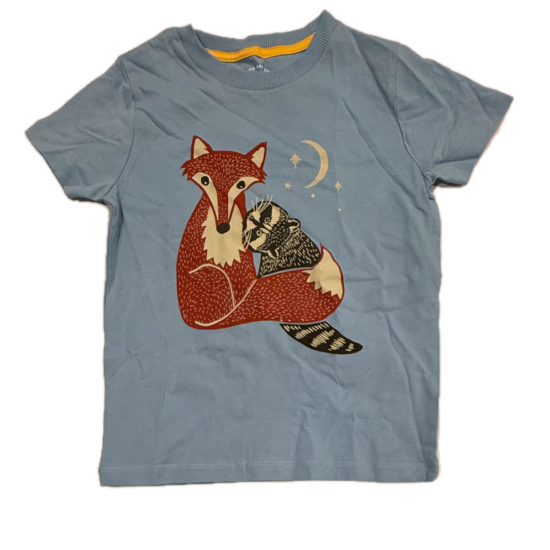 Mightly Boys Blue Fox T-Shirt Size: 6-14 Years Blue Fox