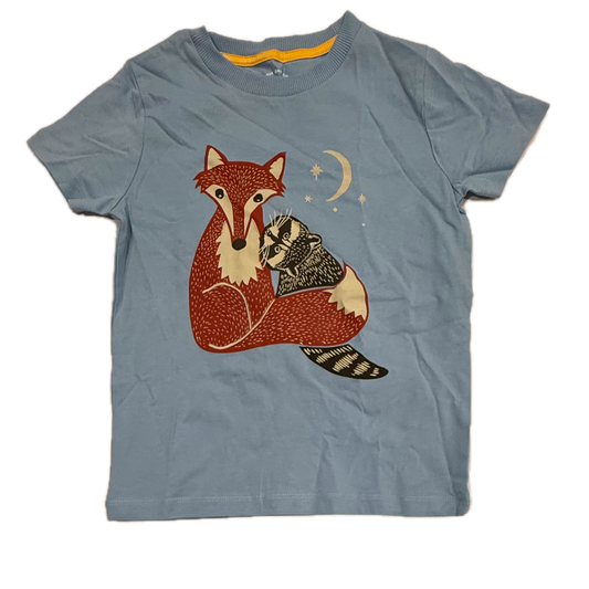 Mightly Boys Blue Fox T-Shirt Size: 6-14 Years Blue Fox