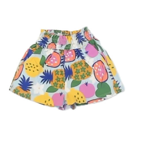 Tea Collection Girls Blue Fruits Shorts Size: 9-12 Months Blue Fruits