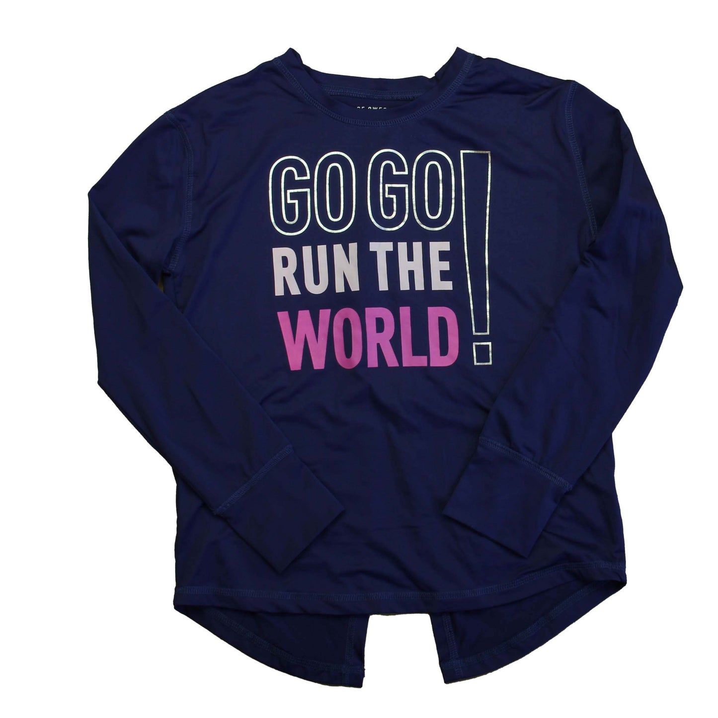 Rockets Of Awesome Girls Blue | Go Go Run The World Athletic Top Size: 10-12 Years