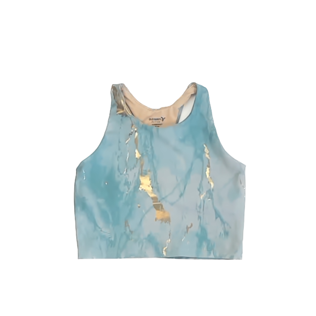Old Navy Girls Blue | Gold Athletic Top Size: M (8) Blue | Gold