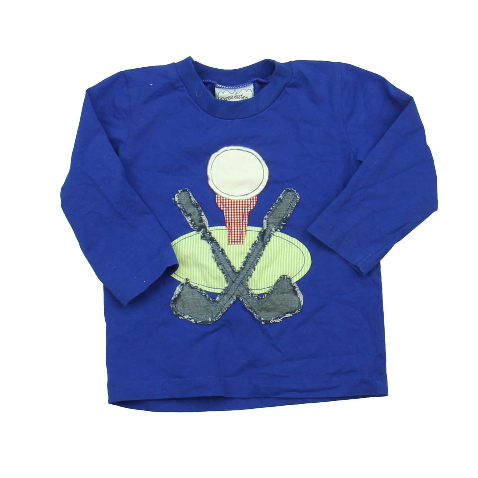 Three Sisters Boys Blue Golf Long Sleeve T-Shirt Size: 12 Months Blue Golf