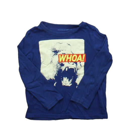 Rockets Of Awesome Boys Blue | Gorilla Long Sleeve T-Shirt Size: 3T