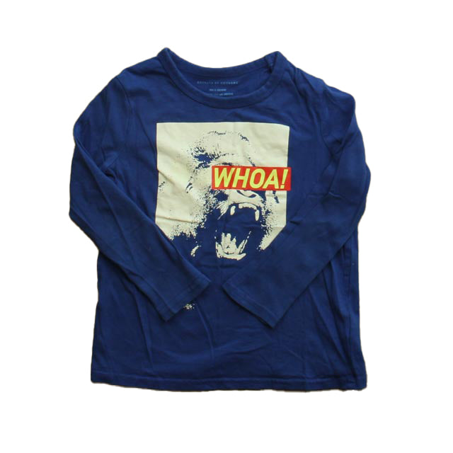 Rockets Of Awesome Boys Blue | Gorilla Long Sleeve T-Shirt Size: 5T