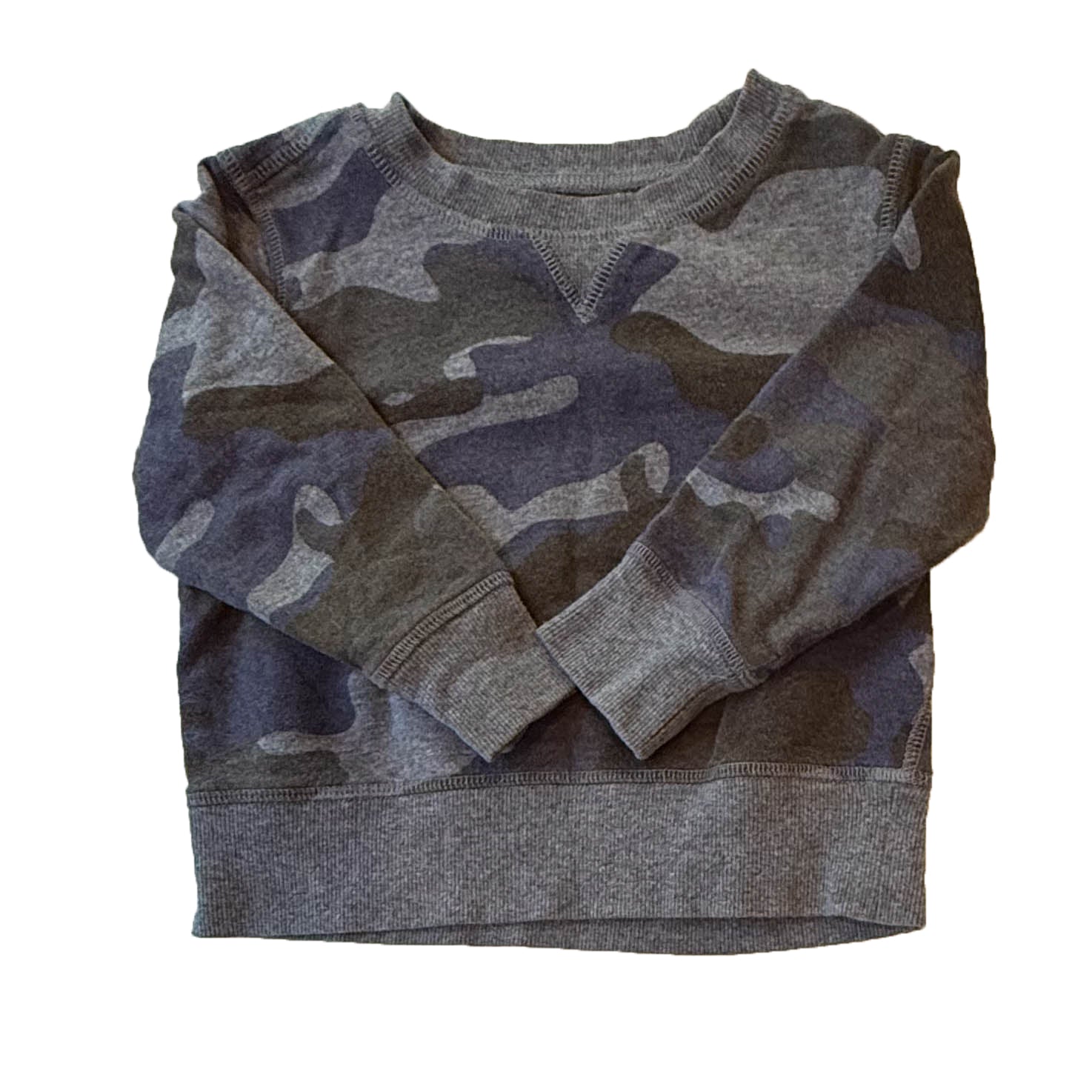 Rockets of Awesome Boys Blue | Gray Camo Sweatshirt Size: 2T Blue | Gray Camo
