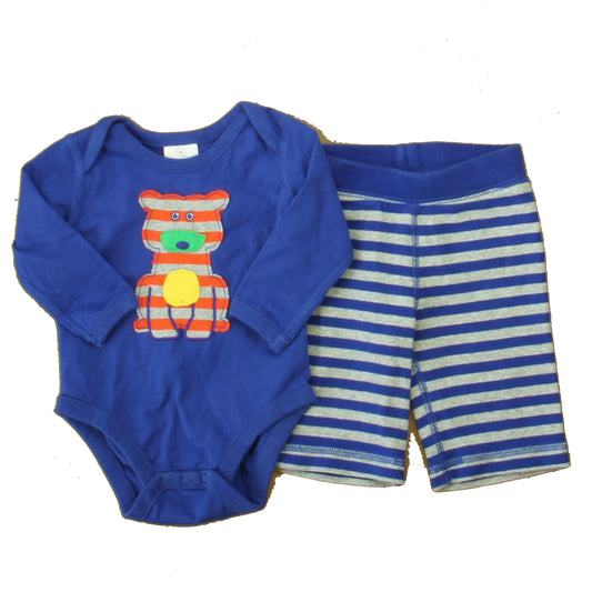 Hanna Andersson Boys Blue | Gray Dog Apparel Sets Size: 3-6 Months Blue | Gray Dog