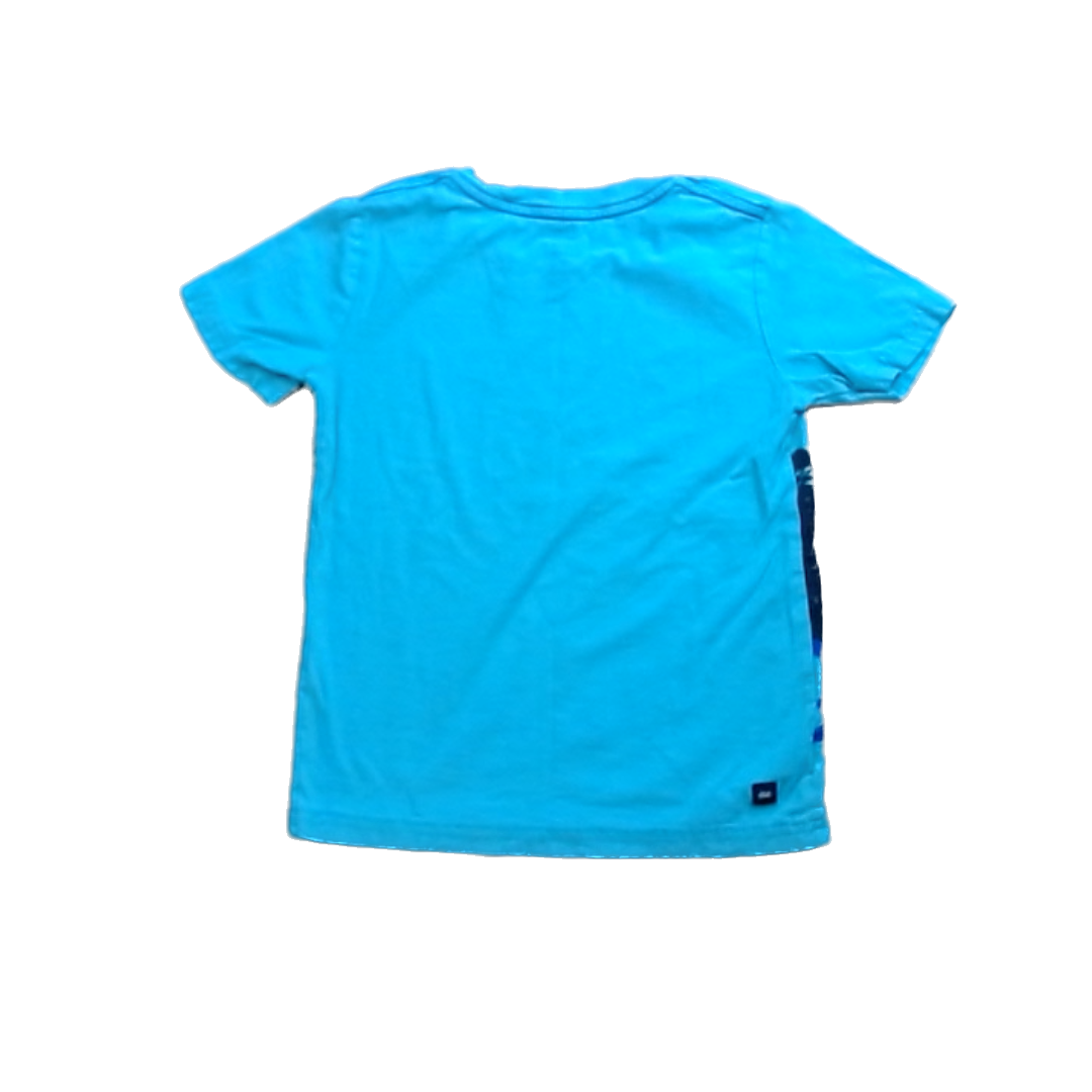 Tea Collection Boys Blue-Green | Alligator Short Sleeve Shirt Size: 6 Years Blue-Green | Alligator
