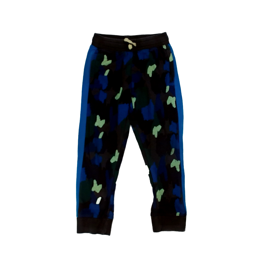 Rockets Of Awesome Boys Blue Green Brown Camo Casual Pants Size: 7 Years Blue Green Brown Camo