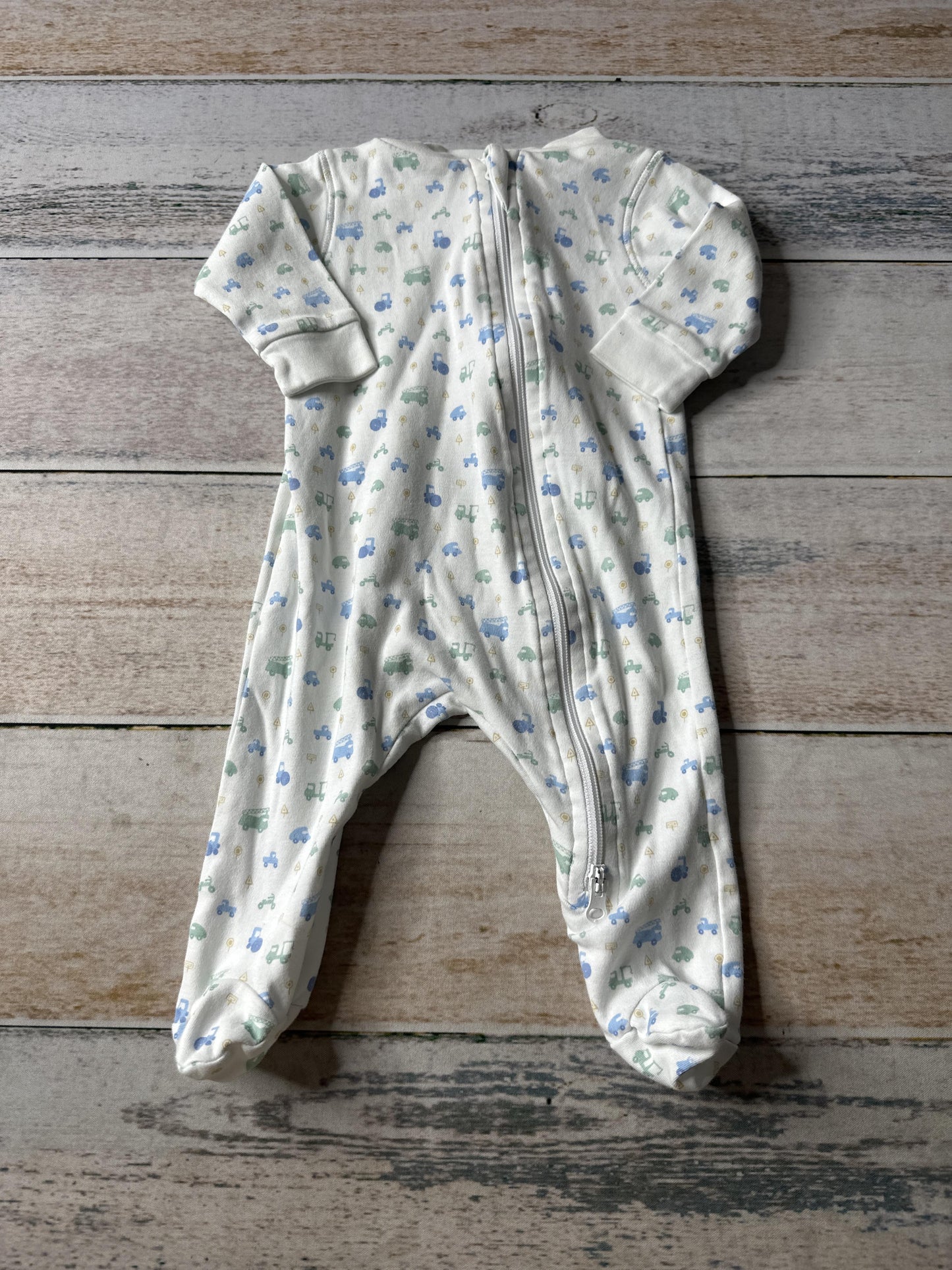 Feather Baby Boys Blue | green | Car Pajamas Size: 0-3 months Blue | green | Car
