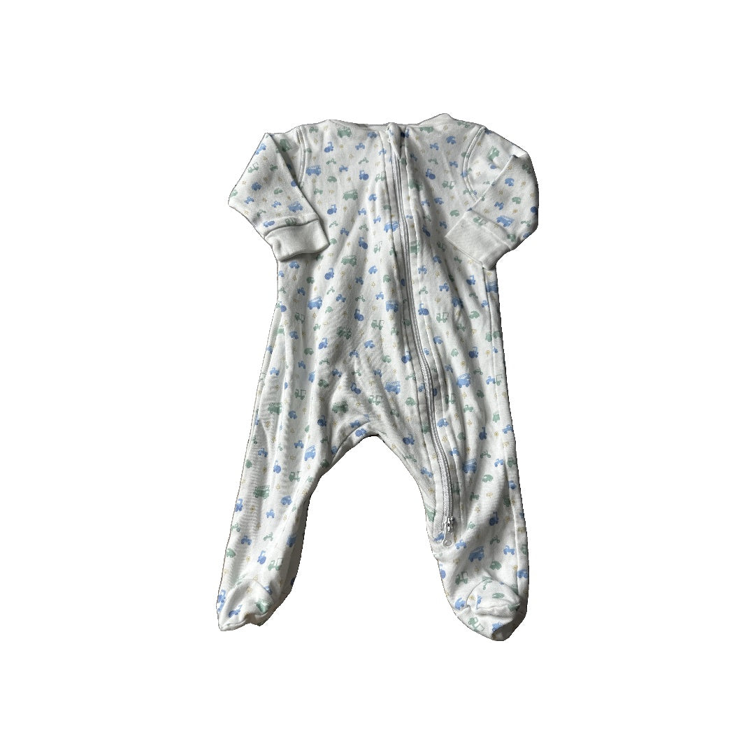 Feather Baby Boys Blue | green | Car Pajamas Size: 0-3 months Blue | green | Car