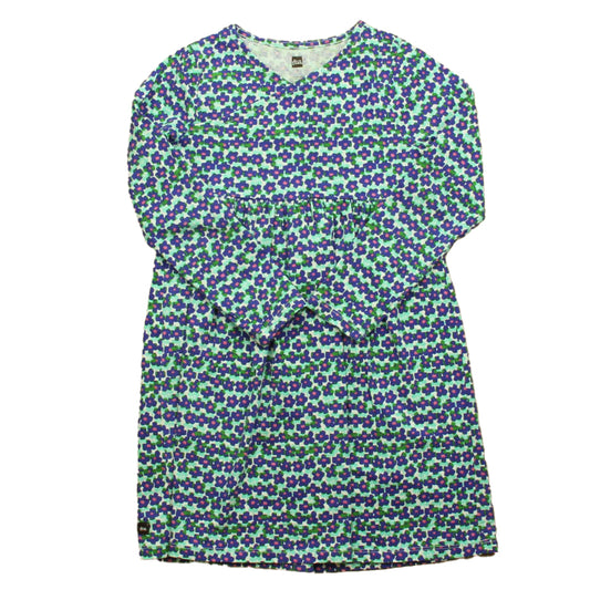 Tea Girls Blue | Green Floral Dress Size: 7 Years Blue | Green Floral