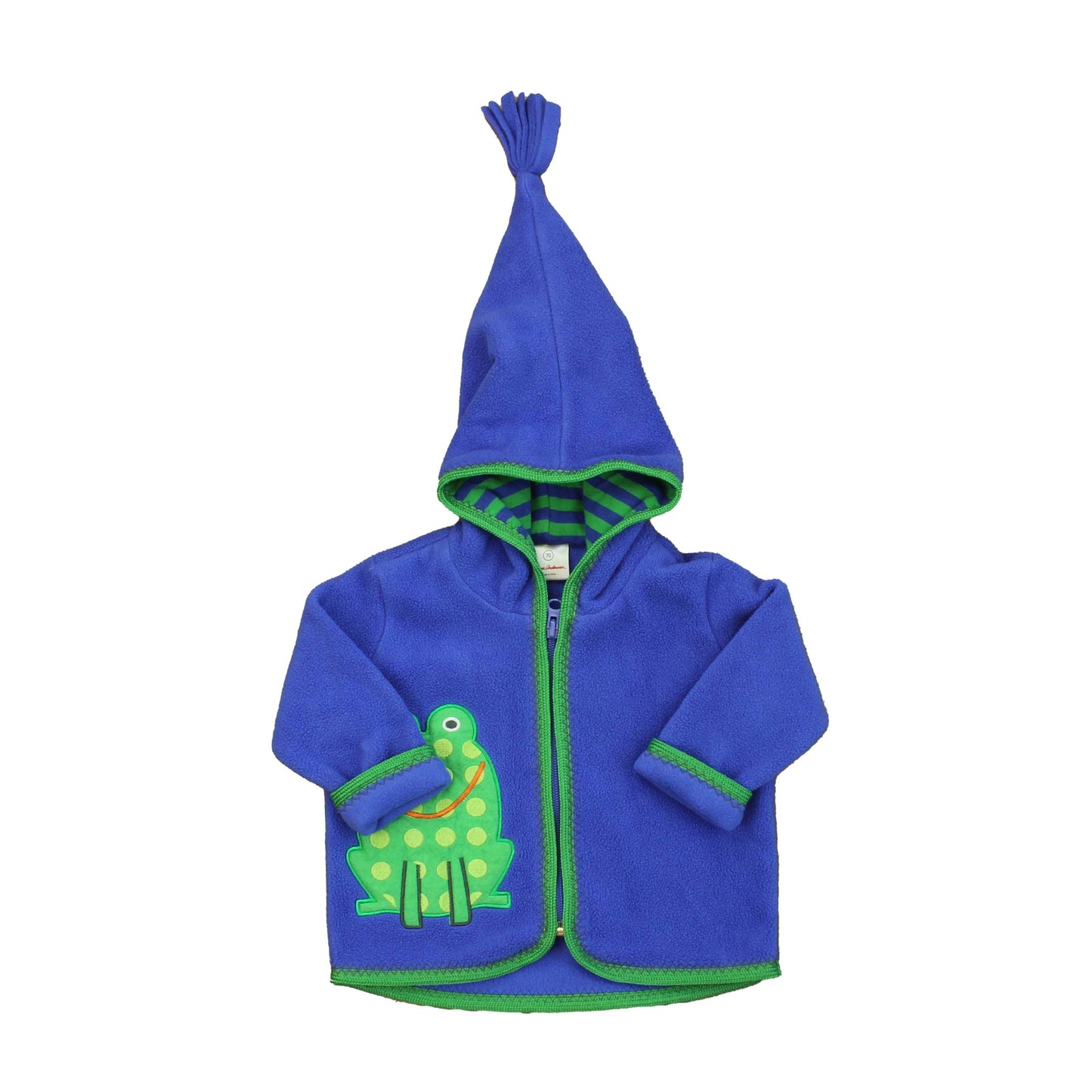 Hanna Anderson Boys Blue | Green | Frog Fleece Size: 6-12 Months