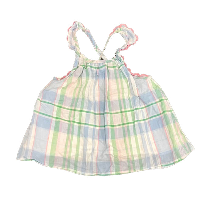Crewcuts Girls Blue | Green | Pink Plaid Blouse Size: 2-3T Blue | Green | Pink Plaid