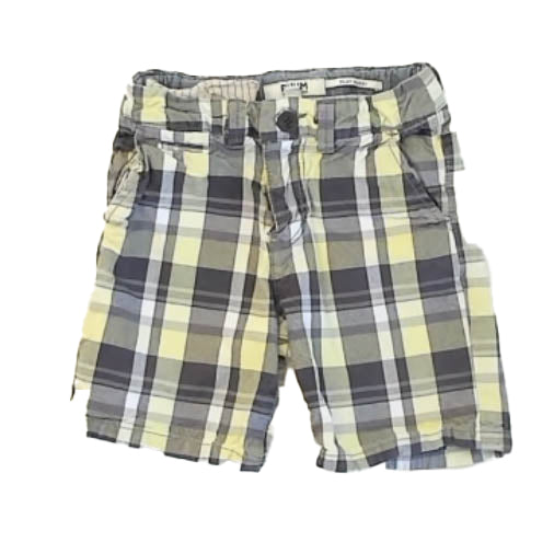 RUUM Boys Blue | Green Plaid Shorts Size: 3T Blue | Green Plaid