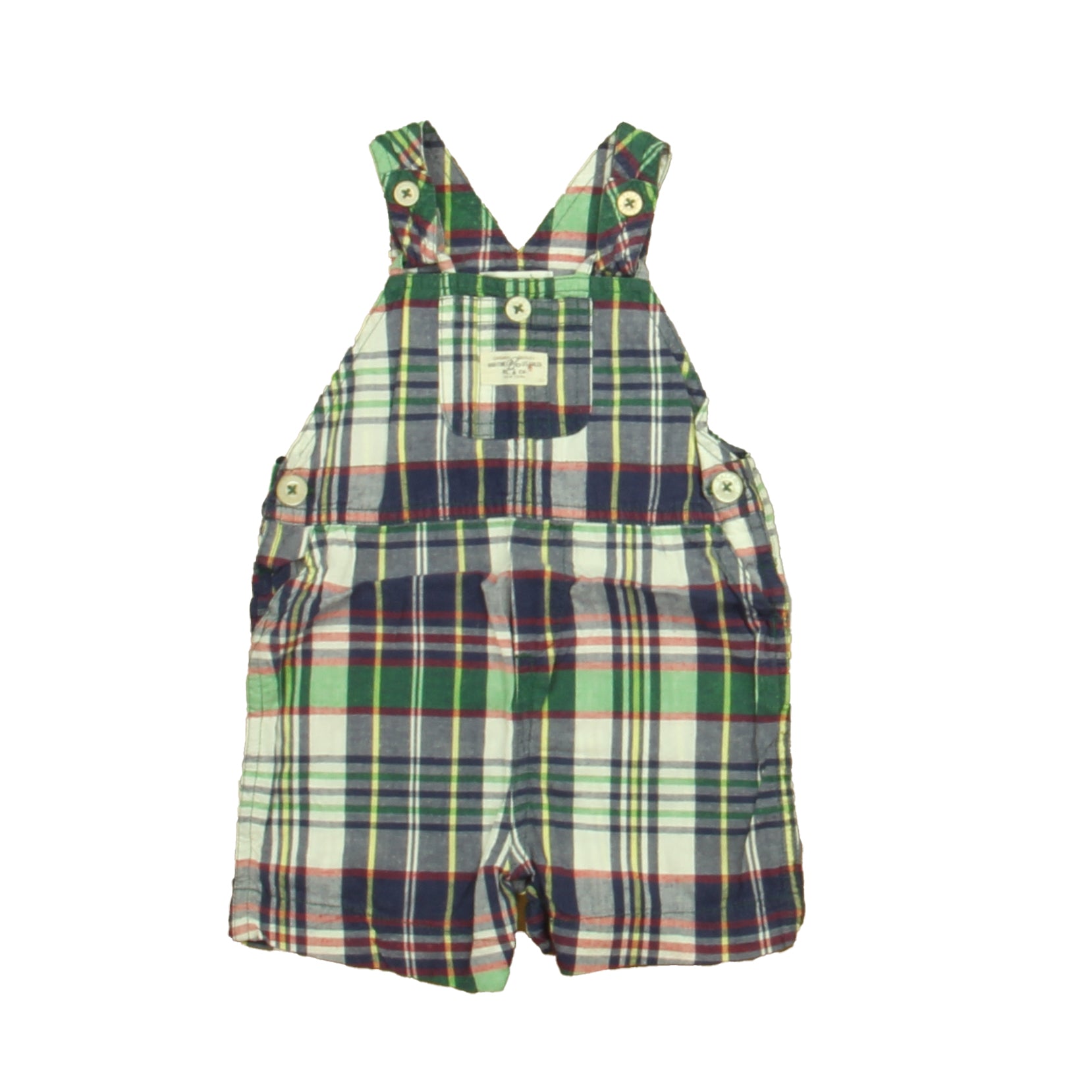Janie and Jack Boys Blue | Green Plaid Romper Size: 6 Months Blue | Green Plaid