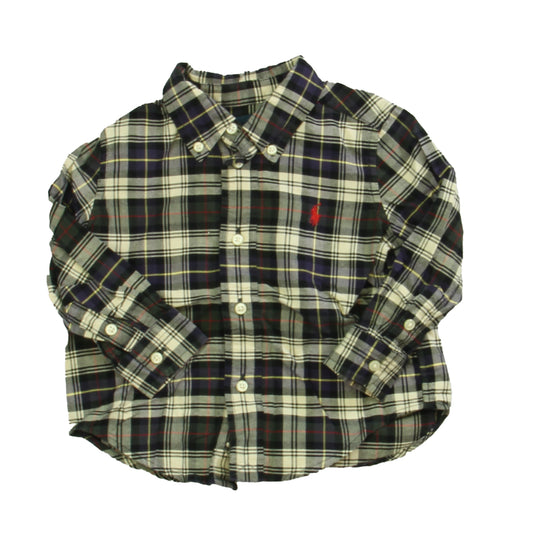 Ralph Lauren Boys Blue | Green | Red Plaid Button Down Long Sleeve Size: 18 Months Blue | Green | Red Plaid