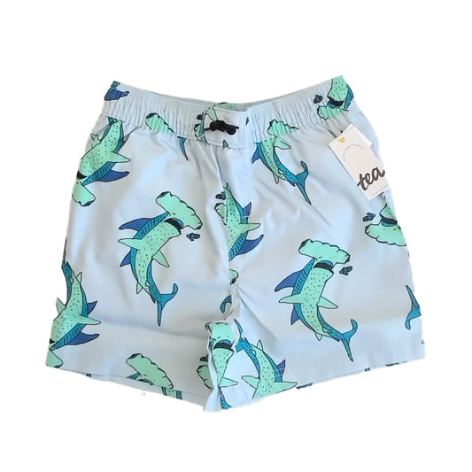 Tea Collection Boys Blue | Green Sharks Trunks Size: 12 Years Blue | Green Sharks