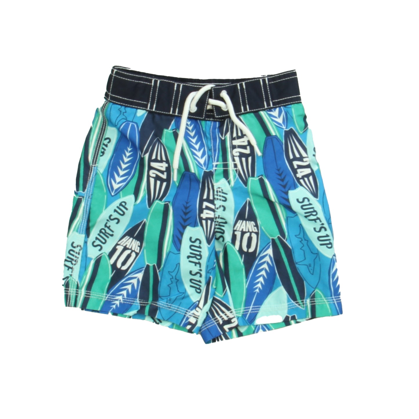 Gymboree Boys Blue | Green Surfboards Trunks Size: 18-24 Months Blue | Green Surfboards