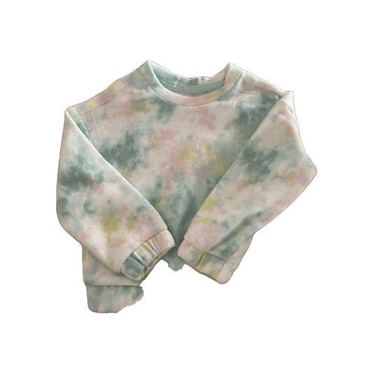 Cat & Jack Girls Blue | green | Tie Dye Sweater Size: 3T Blue | green | Tie Dye