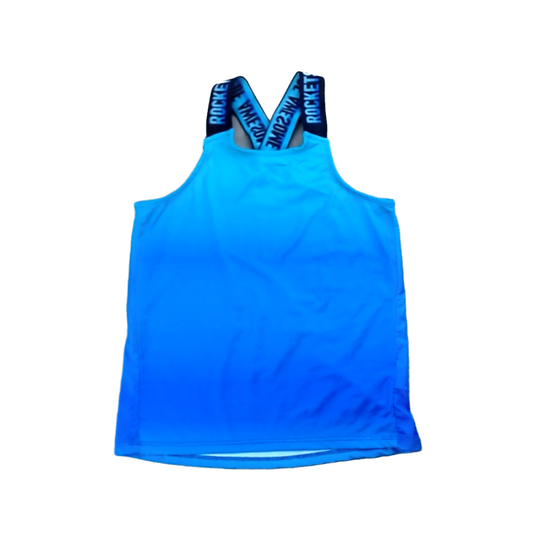 Rockets Of Awesome Girls Blue | Green Tiedye Tank Top Size: 6 Years Blue | Green Tiedye