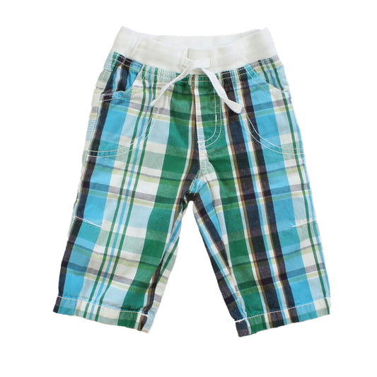 Mini Boden Boys Blue | Green | White Pants Size: 6-12 Months Blue | Green | White
