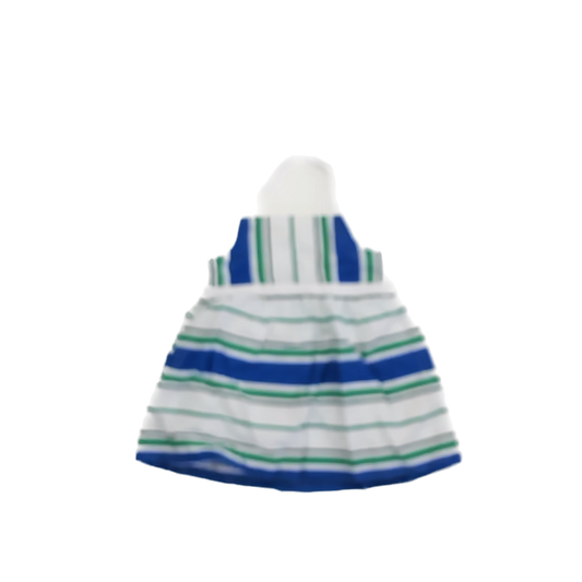 Janie and Jack Girls Blue | Green | White Dress Size: 3-6 Months Blue | Green | White
