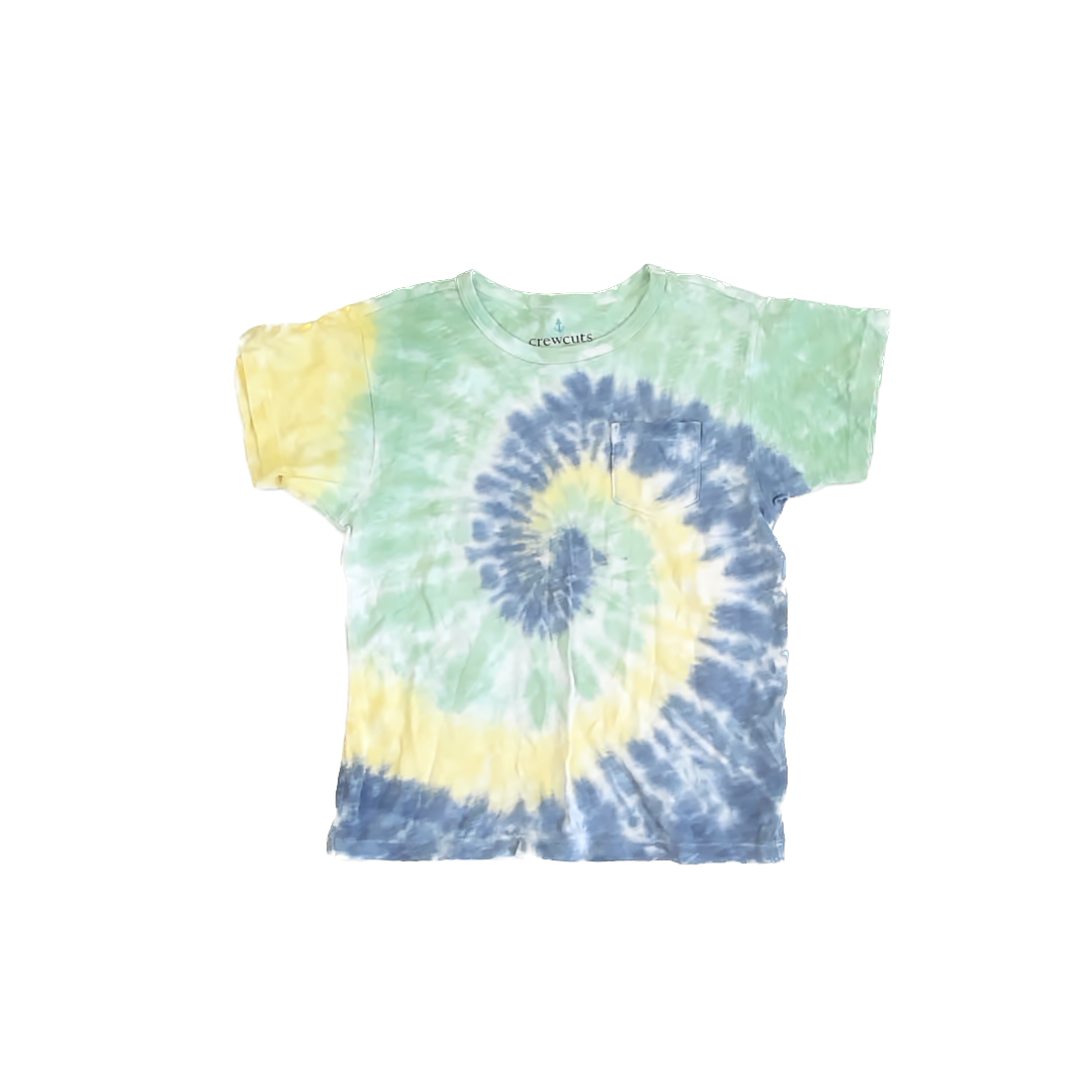 Crewcuts Boys Blue | Green | Yellow Tie Dye T-Shirt Size: XS (4-5T) Blue | Green | Yellow Tie Dye