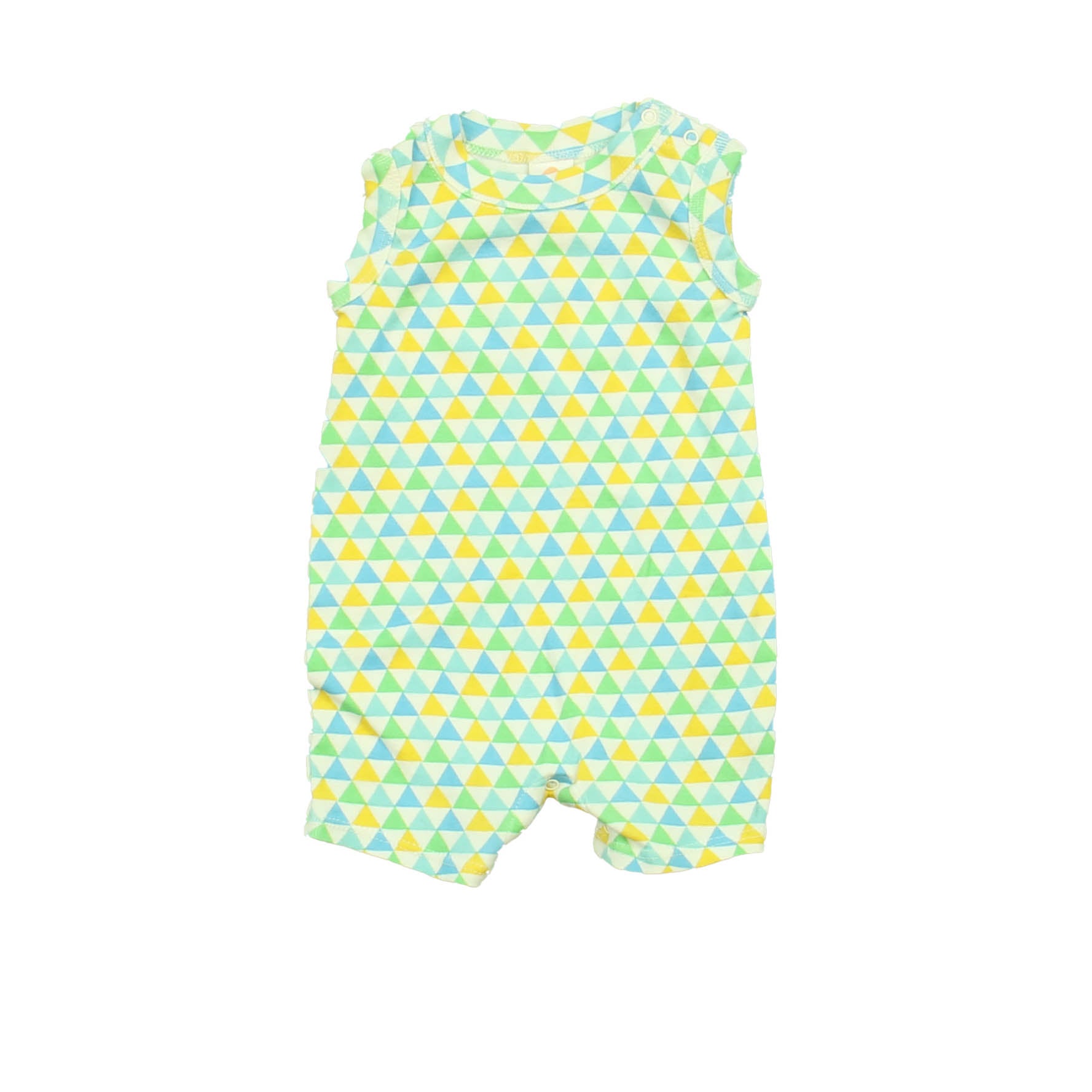 Stem Boys Blue | Green | Yellow Romper Size: Newborn Blue | Green | Yellow