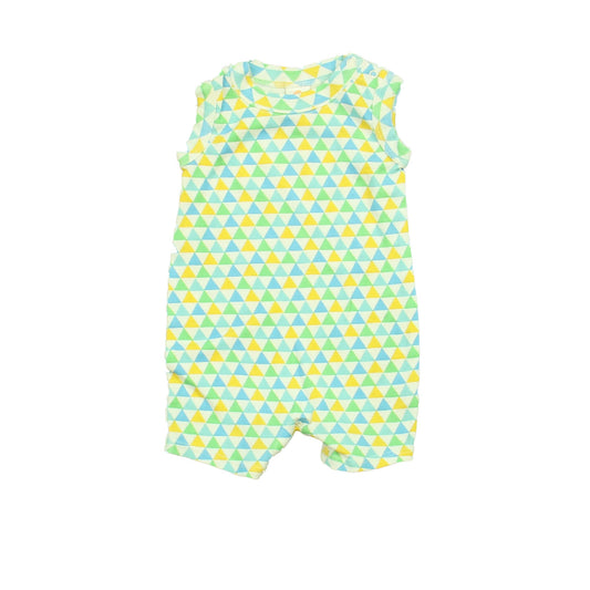 Stem Boys Blue | Green | Yellow Romper Size: Newborn Blue | Green | Yellow