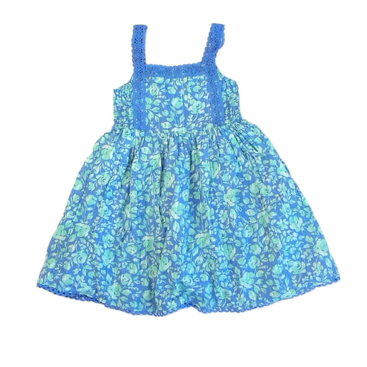 Joie Girls Blue | Green Dress Size: 8 Years Blue | Green