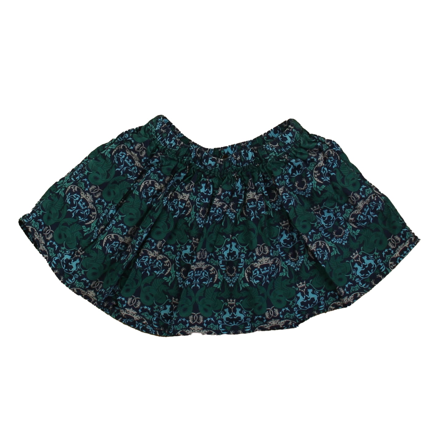 Tea Girls Blue | Green Skirt Size: 3T