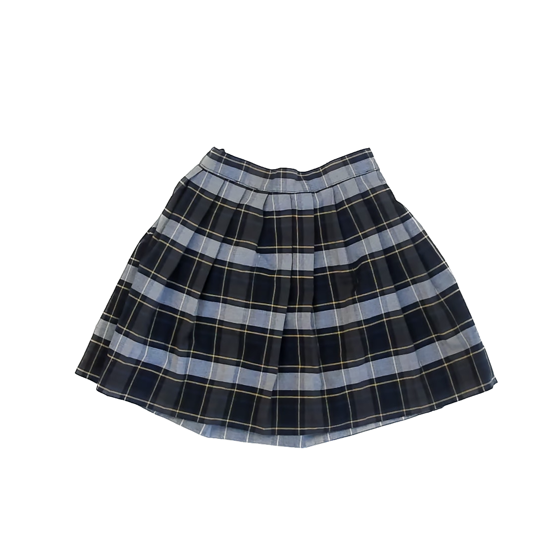 French Toast Girls Blue | Grey Plaid Skirt Size: 10 Years Blue | Grey Plaid