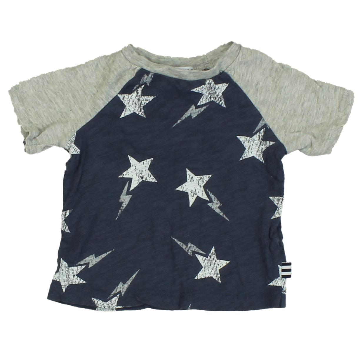Splendid Boys Blue Grey | White | Stars T-Shirt Size: 6-12 Months Blue Grey | White | Stars