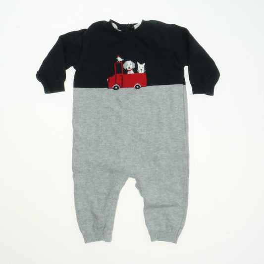 Carriage Boutiques Boys Blue | Grey Long Sleeve Outfit Size: 6 Months Blue | Grey