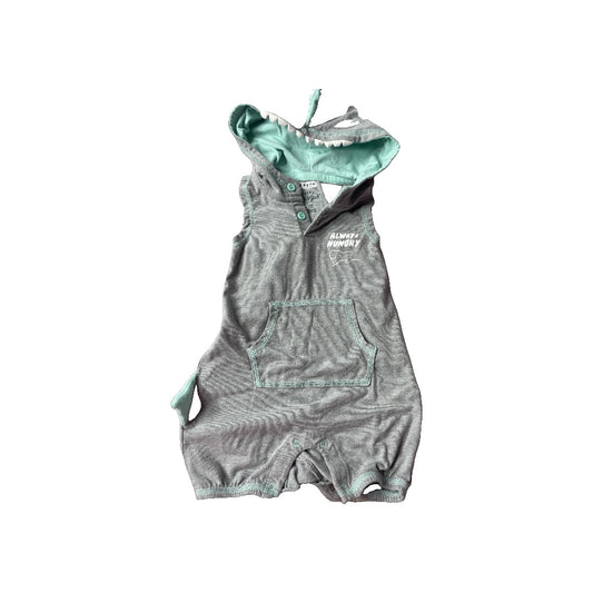 Cat & Jack Unisex Blue | Grey Romper Size: 12 months Blue | Grey