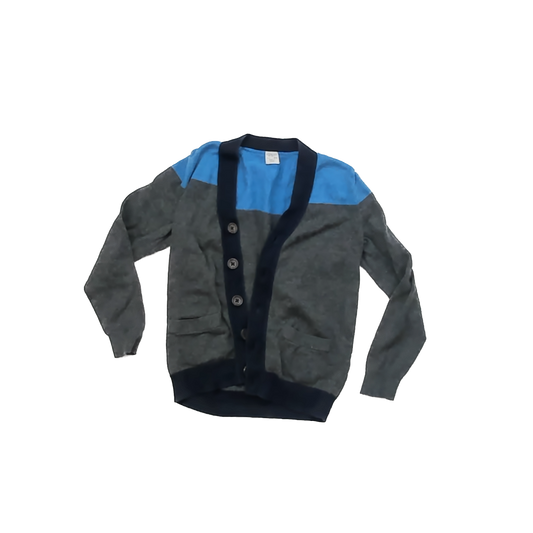 Crewcuts Boys Blue | Grey Cardigan Size: 4-5T Blue | Grey