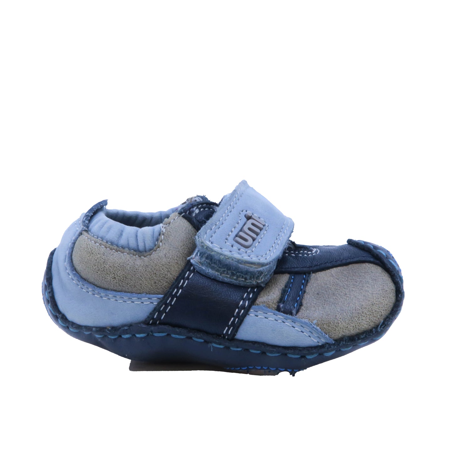 UMI Boys Blue | Grey Shoes Size: 2 Infant Blue | Grey