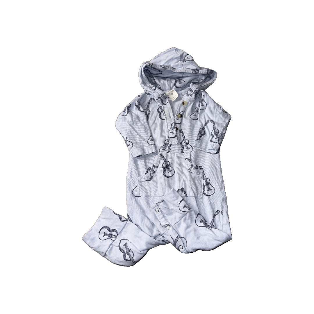 Kate Quinn Boys Blue | guitars Long Sleeve Outfit Size: 3-6 months Blue | guitars