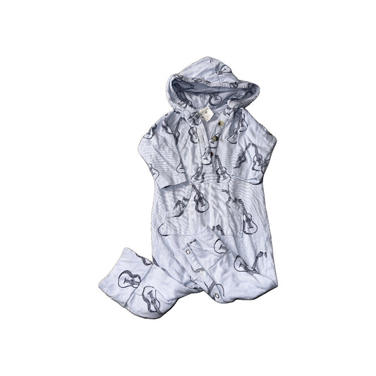 Kate Quinn Boys Blue | guitars Long Sleeve Outfit Size: 3-6 months Blue | guitars