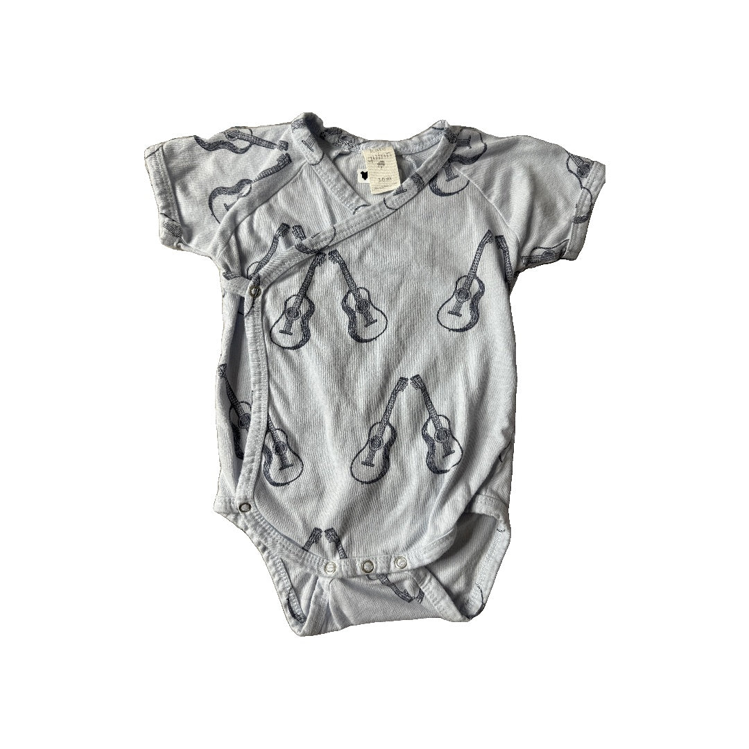 Kate Quinn Boys Blue | guitars Onesie Size: 3-6 months Blue | guitars