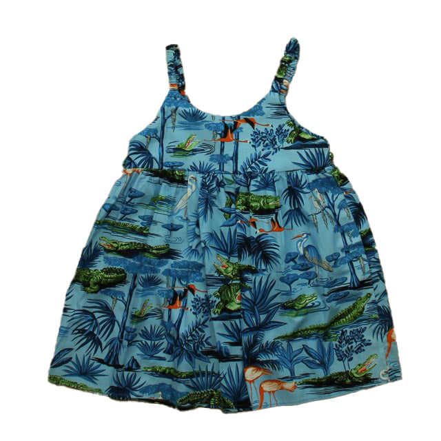 Aloha Republic Girls Blue Hawaiin Dress Size: 12 Months