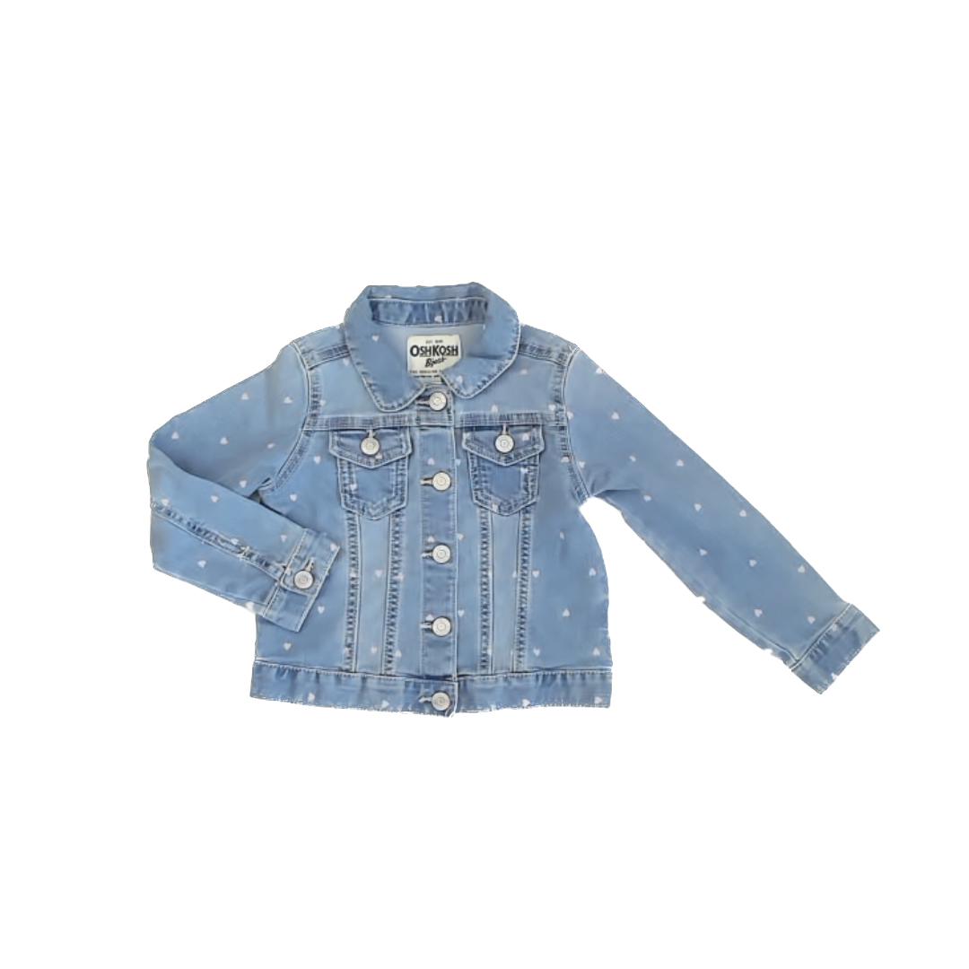 Osh Kosh Girls Blue | Hearts Jacket Size: 4T Blue | Hearts