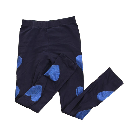 Rockets Of Awesome Girls Blue | Hearts Leggings Size: 12 Years