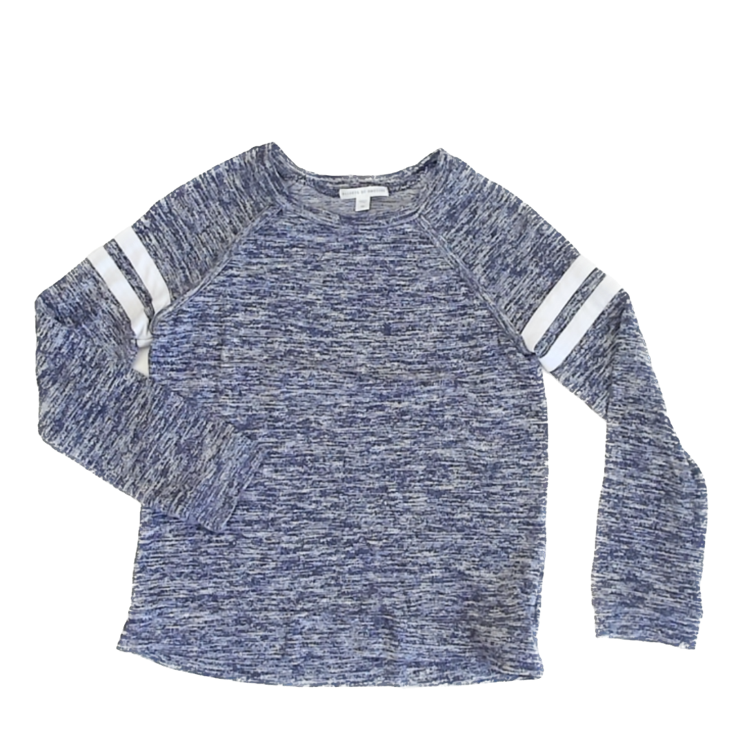 Rockets Of Awesome Unisex Blue Heathered Long Sleeve Shirt Size: 10 Blue Heathered