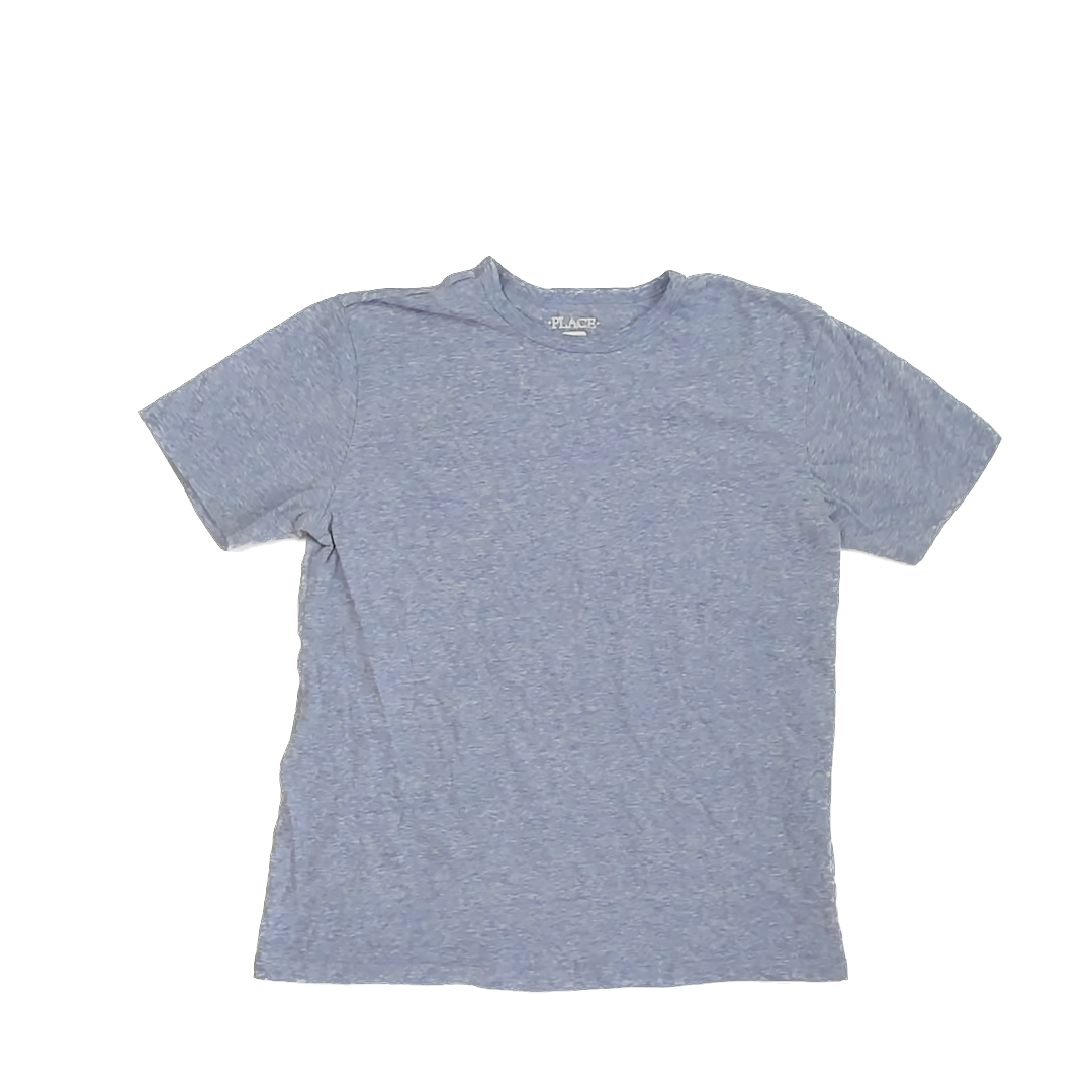 Children's Place Girls Blue Heathered T-Shirt Size: Large (10-12) Blue Heathered