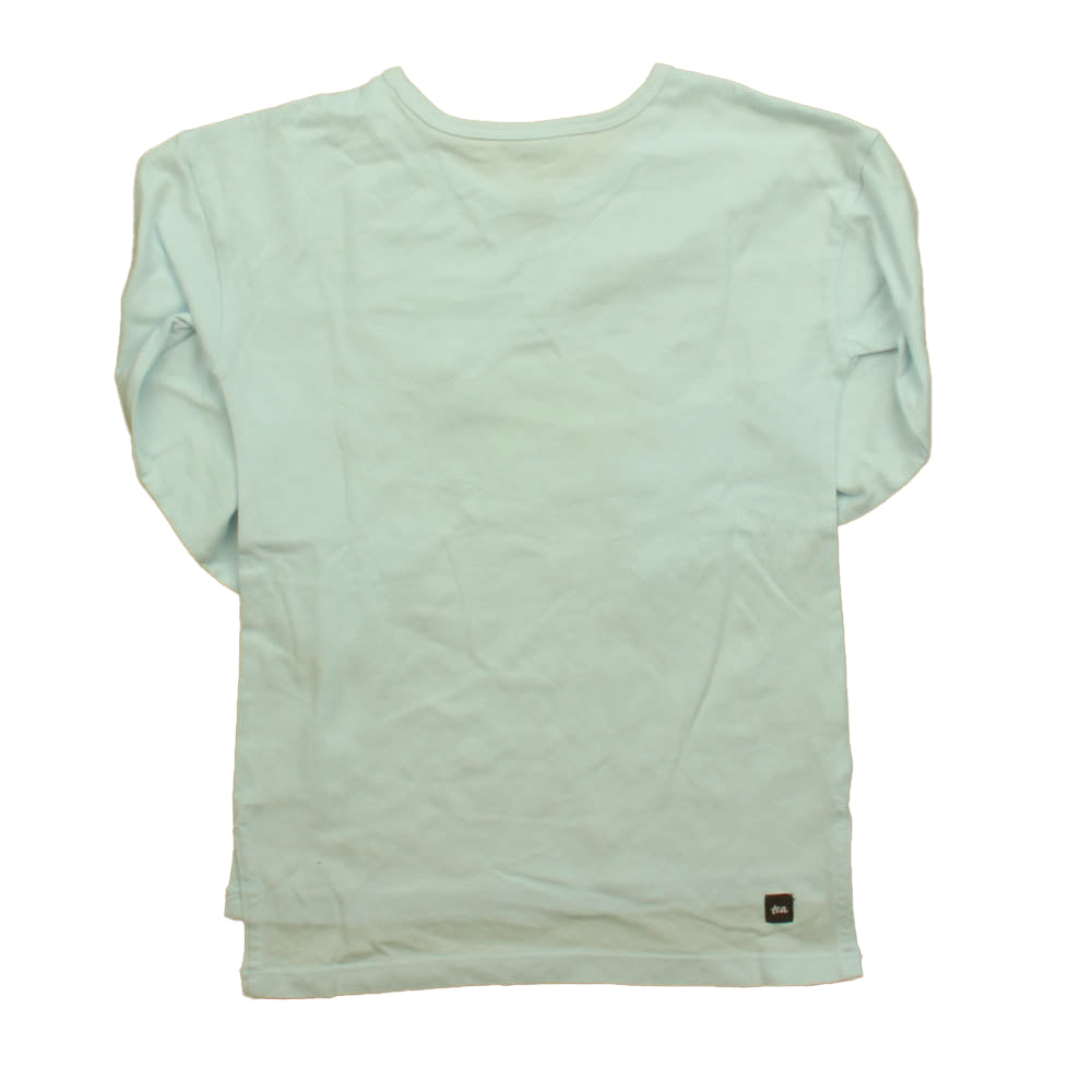 Tea Girls Blue Horse Long Sleeve T-Shirt Size: 4T Blue Horse